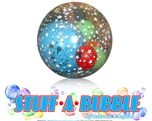 Colorful balloons with star pattern design.